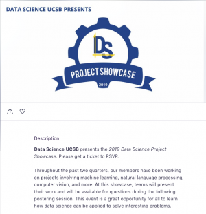 Data Science at UCSB 2019 Showcase